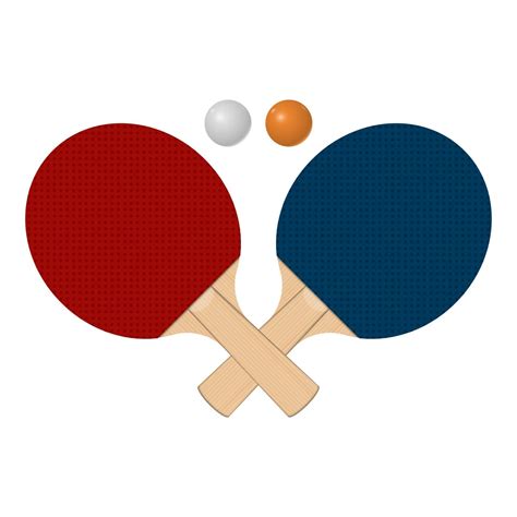 Table tennis rackets with balls isolated on white background vector illustration 2444458 Vector ...