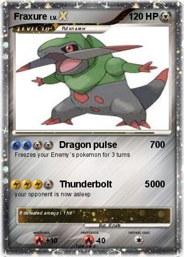 Pokémon Fraxure 9 9 - Dragon pulse 700 - My Pokemon Card