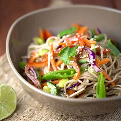 Soba Noodle Salad With Soy Dressing - Jessica Gavin