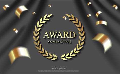 Award nomination background with ribbons and grey curtain 1215288 Vector Art at Vecteezy