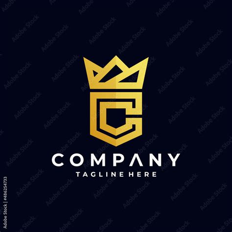 c crown logo design Stock Vector | Adobe Stock