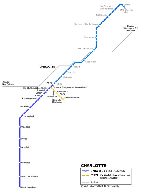 Unc Charlotte Light Rail Map