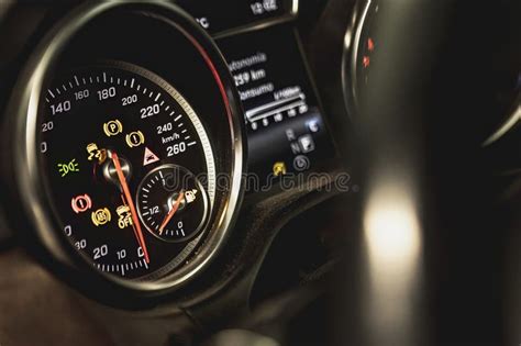 Warning Lights on Car Dashboard Stock Image - Image of vehicle, warning ...