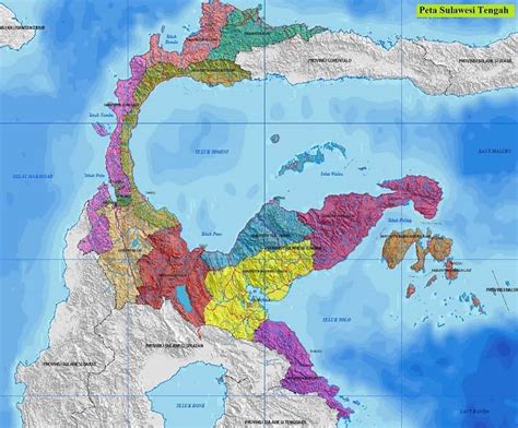 Peta Sulawesi Tengah Terbaru Gambar HD Lengkap dan Keterangannya