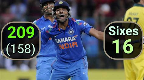 Rohit Sharma 209 vs Australia | 1st Double Hundred Highlights