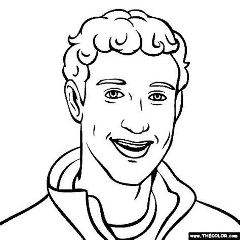 Mark Zuckerberg Coloring Page | Mark zuckerberg, Coloring pages, Zuckerberg