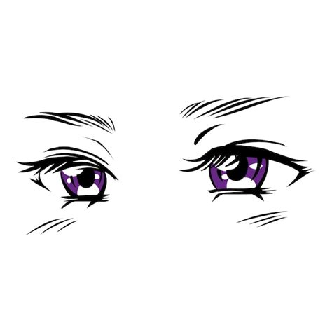 Premium Vector | Girl anime eyes vector Anime eyes expression