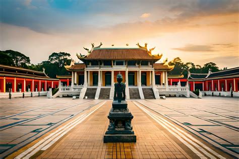 the golden temple in hanoi, vietnam. AI-Generated 32301150 Stock Photo ...