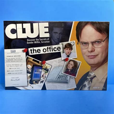 CLUE THE OFFICE Board Game ~ Dunder Mifflin NEW $56.56 - PicClick