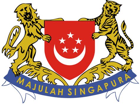 Singapore coat of arms | Coat of arms, Arms, Singapore