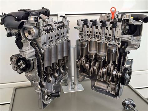 Excellent inline 4-cylinder engine cutaway [1220x915] : r ...