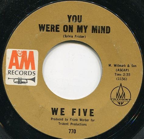 We Five – You Were On My Mind / Small World (1965, Vinyl) - Discogs