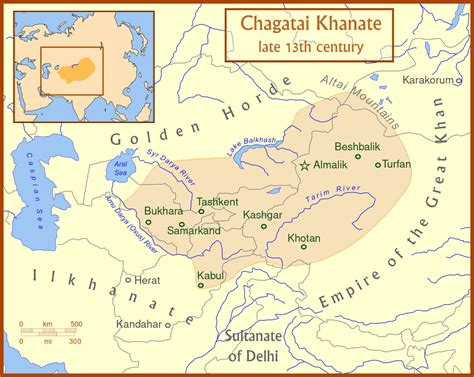 ملف:Chagatai Khanate map en.svg - المعرفة