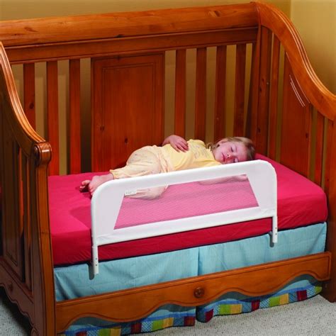 Convertible Crib Mesh Bed Rail Telescopic