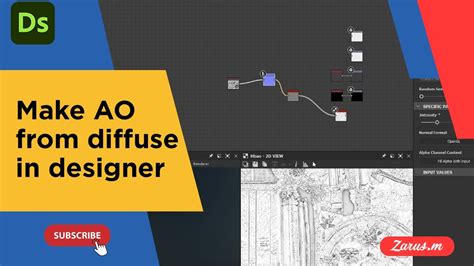 Make Ambient Occlusion from Diffuse Map In Substance Designer - YouTube