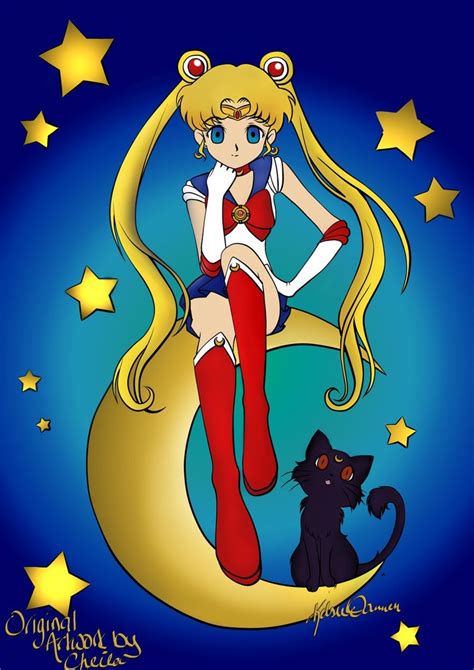 🔥 [50+] Sailor Moon Luna Wallpapers | WallpaperSafari