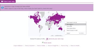 World Map Where You Can Highlight Countries: Visited Countries Map Generator