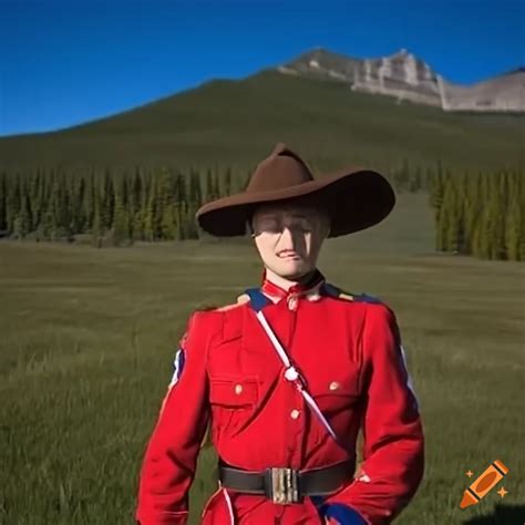 Canadian mountie in uniform on Craiyon