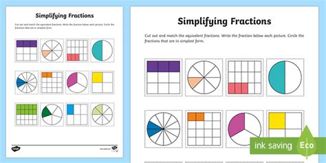 Simplifying Fractions Activity | How to Simplify Fractions