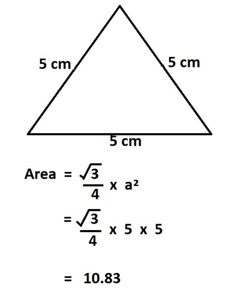 How to Calculate Area of an Equilateral Triangle.