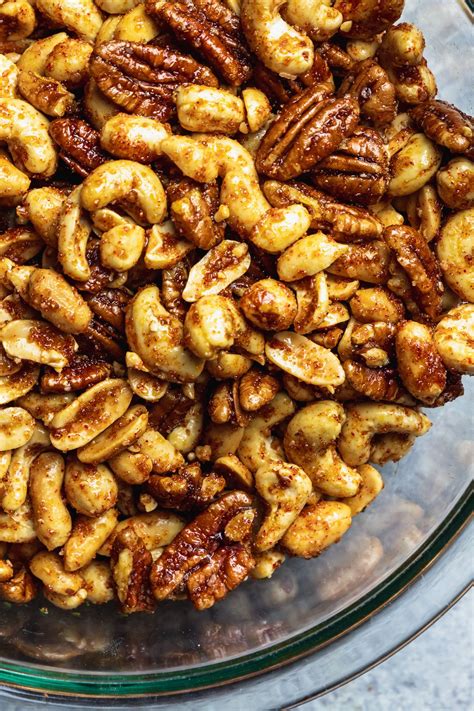 Sweet and Spicy Mixed Nuts are an easy, healthy, and addictive snack to ...