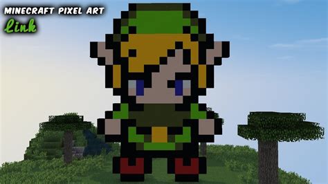 Minecraft Pixel Art - Link From Legend Of Zelda - YouTube