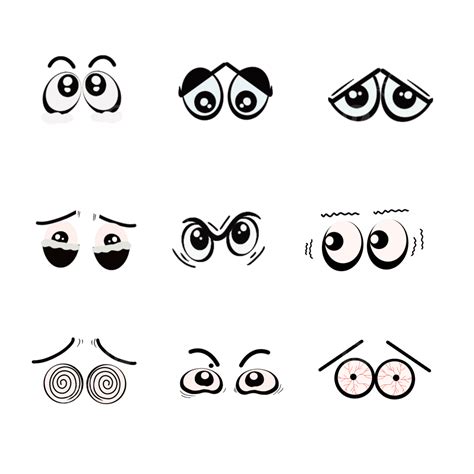 Happy Cartoon Eyes Clip Art