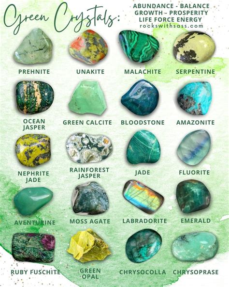 Green crystals – Artofit