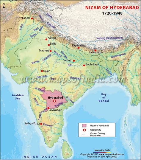 Hyderabad Nizam, Nizam of Hyderabad Map