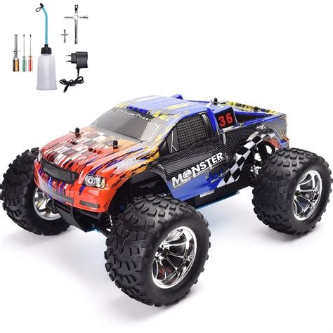 RC Car 1:10 4WD Nitro Gas Power Monster Truck | LukaFriend Store | Remote controlled cars ...