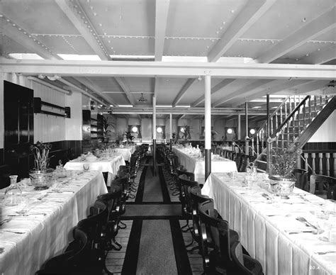 Third Class Dining Saloon on the 'Balmoral Castle' (1910) | Royal ...