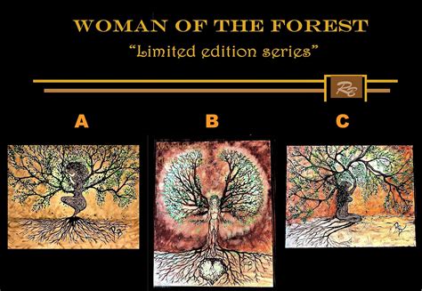 Gaia, Mother nature, Mother, Earth, Goddess of the forest, Original, painting, Tree, women, tree ...