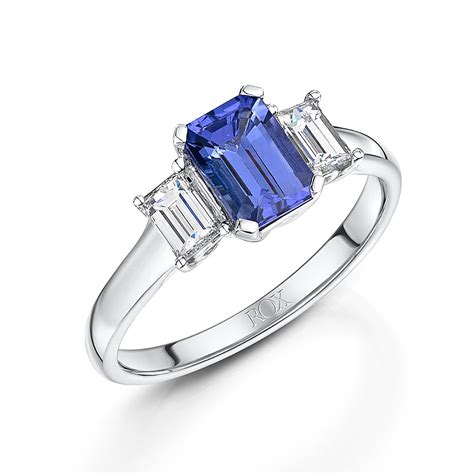 Click to swap main image | White gold rings, Tanzanite engagement ring, Rings