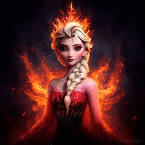 Fire Elsa by alluring-artwork on DeviantArt