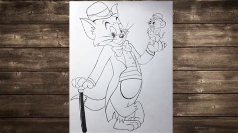 Tom and Jerry - How to draw tom and jerry - Step by step drawing | Step ...