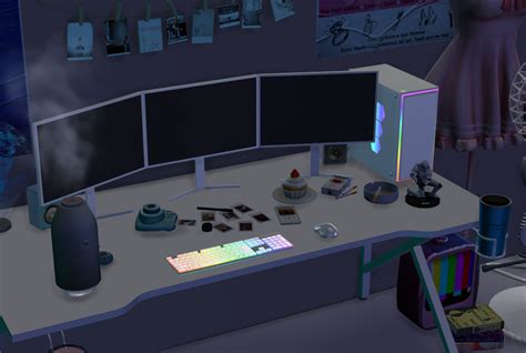 ﻿Gaming room set﻿ | nickname_sims4 on Patreon | Sims, Sims 4, Sims house