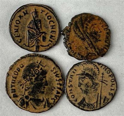 Group of 4 Authentic Roman Coins - Matthew Bullock Auctioneers