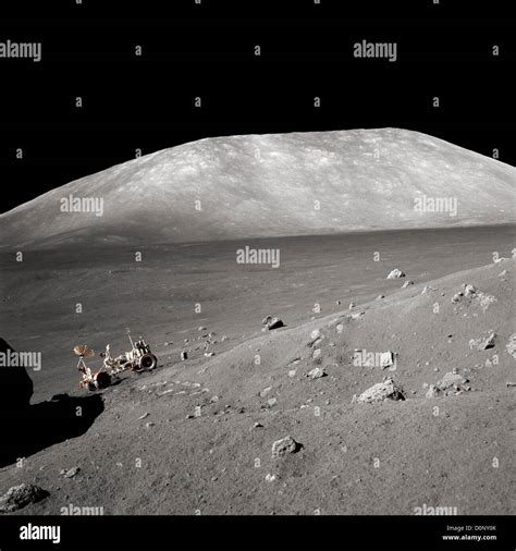 The Apollo 17 Lunar Rover is Dwarfed by the Taurus-Littrow Valley Stock ...