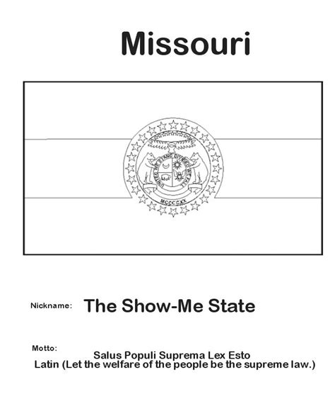 Missouri State Flag - State of Missouri Coloring Pages | Missouri state ...