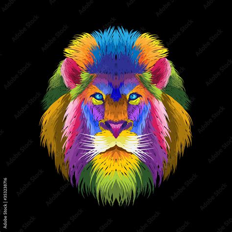 Colorful Lion Wallpaper