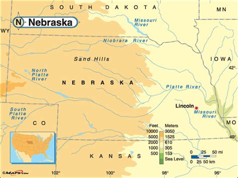 Nebraska Base And Elevation Maps - Bank2home.com