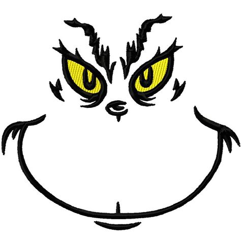 Drawing of Grinch Face free image download