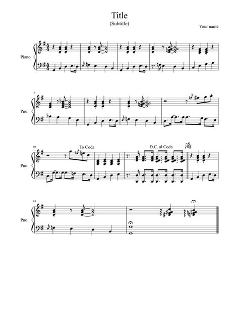 Piano accompaniment - Upbeat Sheet music for Piano (Solo) | Download and print in PDF or MIDI ...