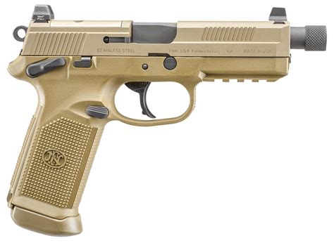 FN 66968 FNX Tactical 45 ACP 5.30″ Threaded Barrel 15+1 Flat Dark Earth ...