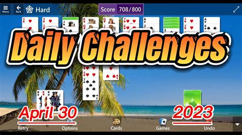 Master Microsoft Solitaire Daily Challenges - April 30, 2023 - YouTube