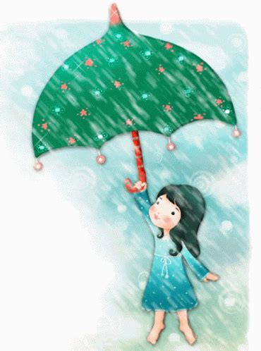 Rain Shower GIF - Rain Shower Girl - Discover & Share GIFs Umbrella Art, Under My Umbrella ...