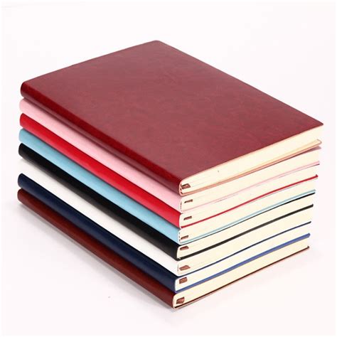 1pcs soft cover pu leather notebook writing journal 100 page diary book for office school use ...