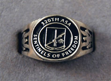 320th ASA Insignia Ring Army Security Agency Ring Sentinels of Freedom ...