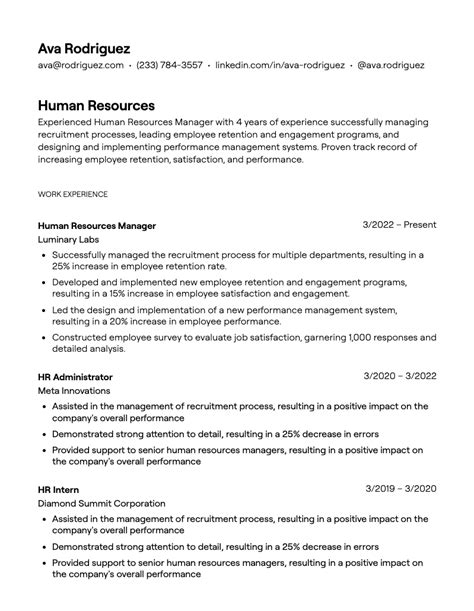 18+ Human Resources Resume Examples [with Guidance]