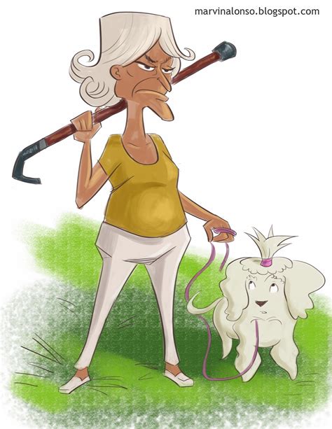 Artmarvs Illustrations: Grumpy Old Lady